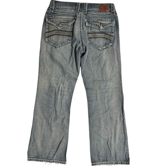Axe & Crown Men's Slim Bootcut Jeans Size 34x32 Distressed Denim - Picture 4 of 8